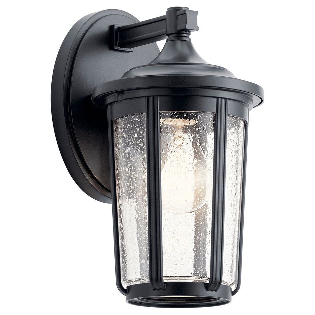 Kichler 49892BK Fixture The 11 inch 1 light outdoor wall with clear