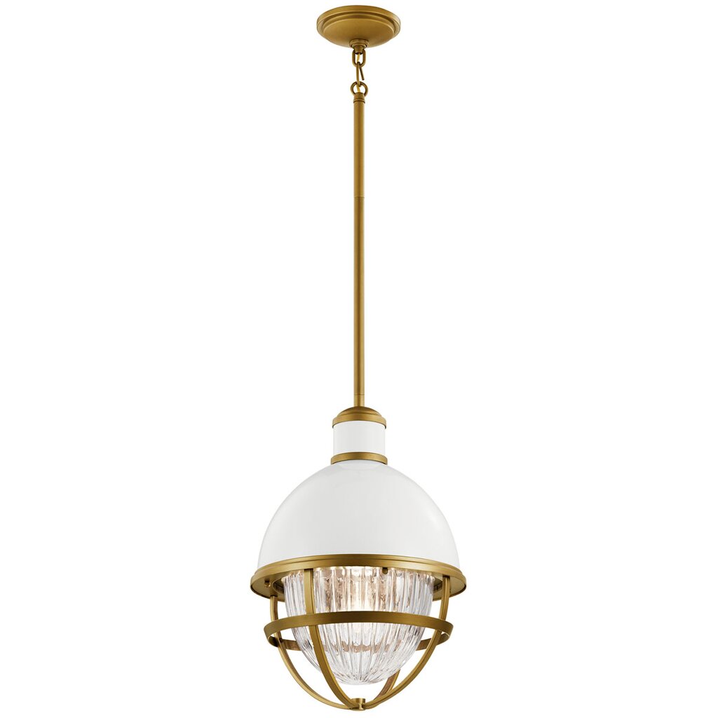 Kichler 59053WH Fixture Tollis 18 inch 1 Light Hanging Pendant
