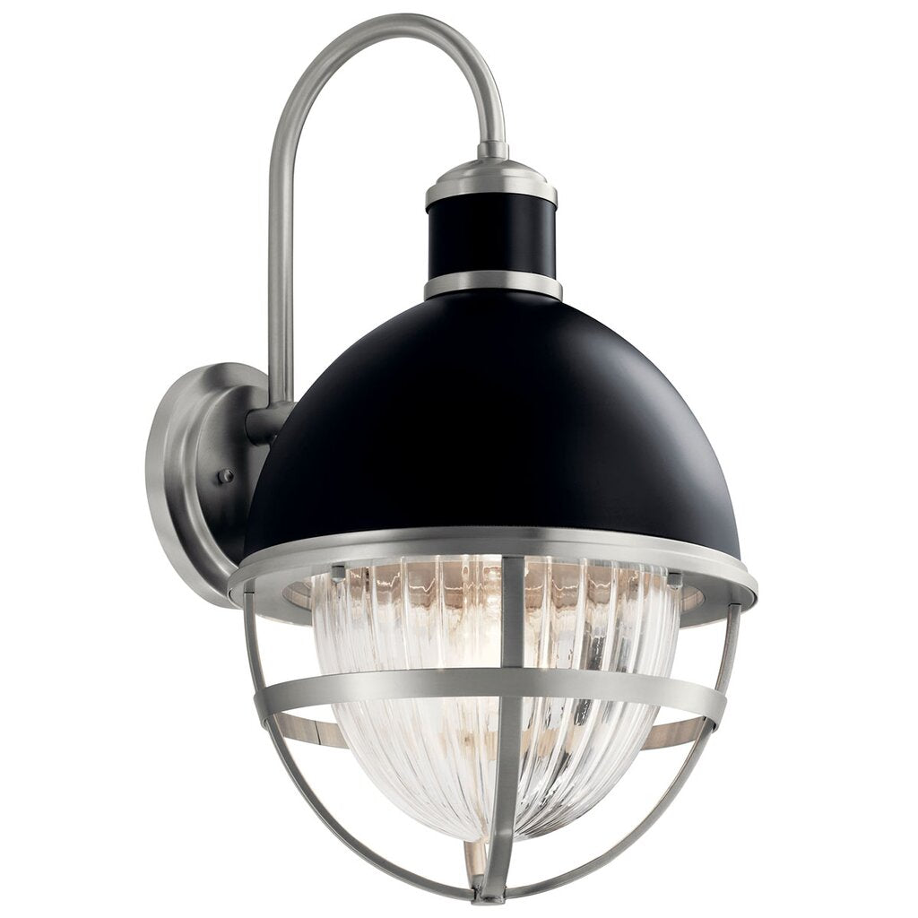 Kichler 59051BK Fixture Tollis 22.25 inch 1 Light Wall juxtaposes a