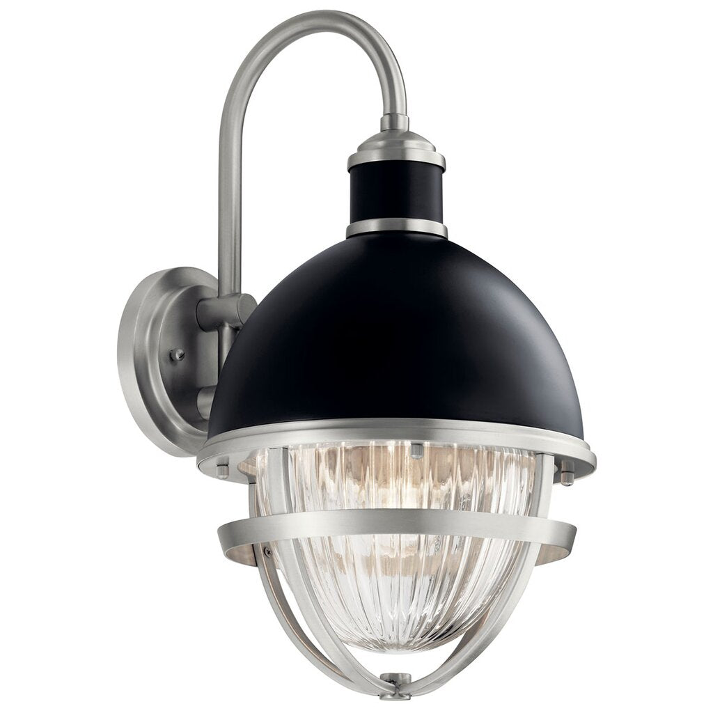 Kichler 59050BK Fixture Tollis 18.50 inch 1 Light Wall juxtaposes a