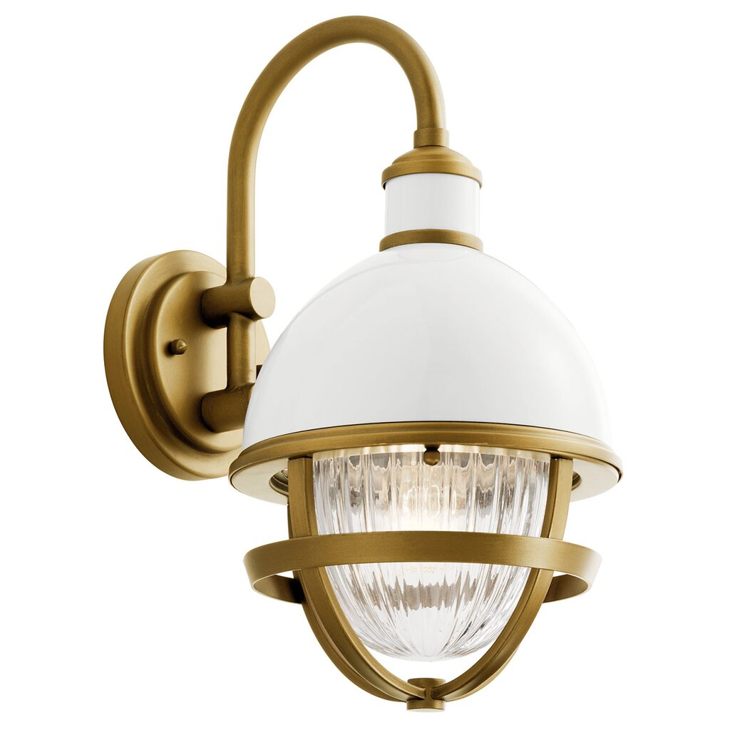 Kichler 59049WH Fixture Tollis 15.25 Inch 1 Light Wall juxtaposes a
