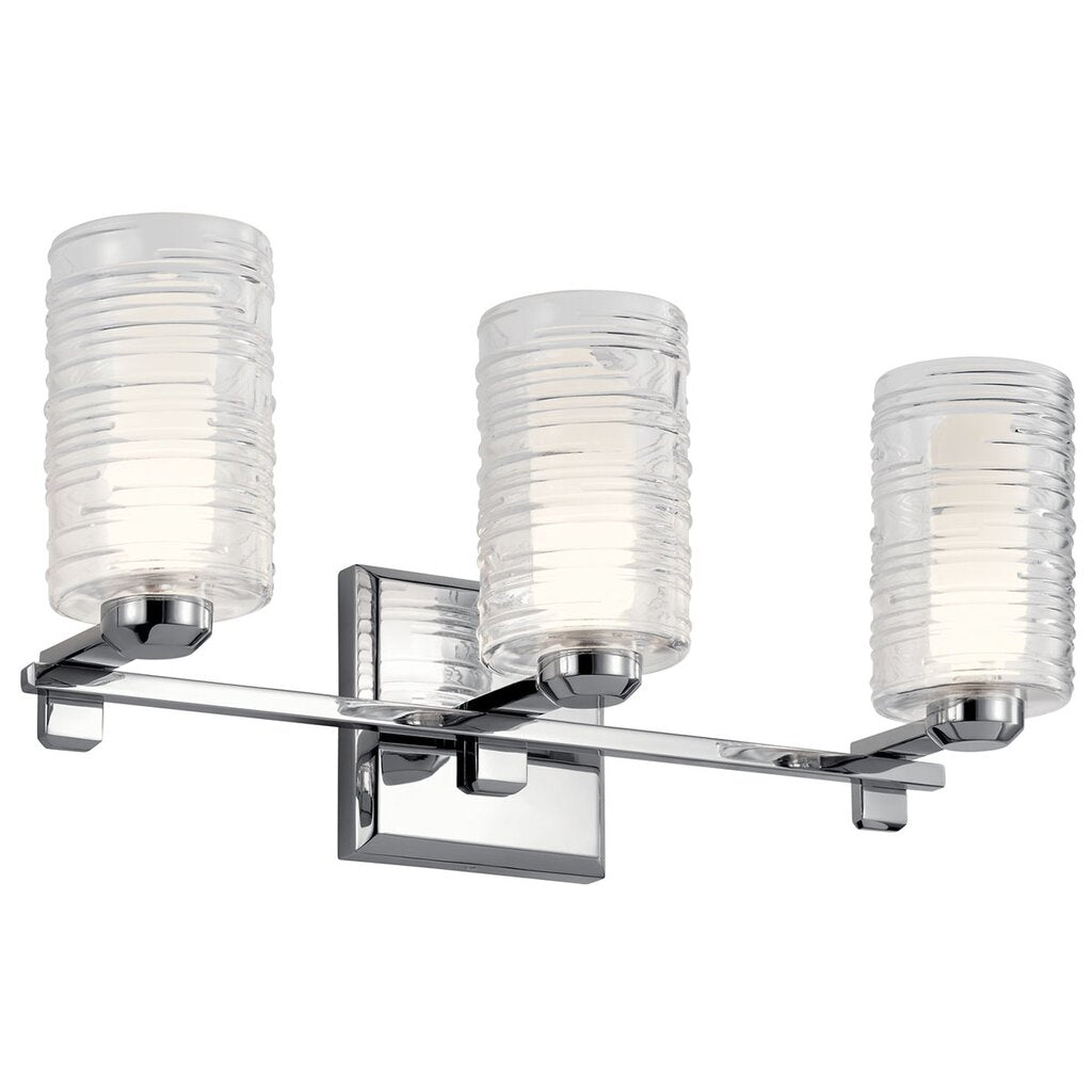 Kichler 55097CH Fixture The Giarosa22.25" 3 light vanity features two