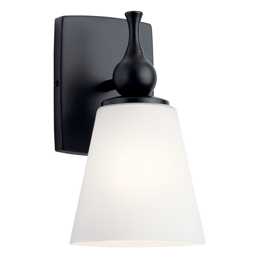 Kichler 55090BK Fixture The Cosabella 6" 1 light wall sconce embodies