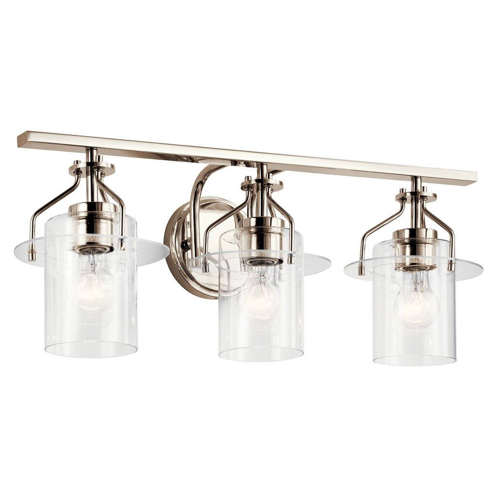 Kichler 55079PN Fixture The Everett 34" 3 light vanity adds a dash of