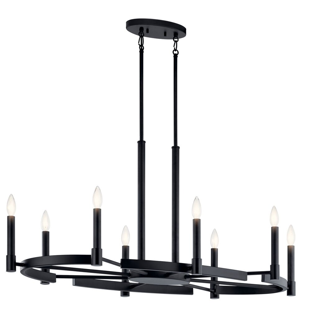 Kichler 52429BK Fixture Modern elegance is simple. The Tolani 8 light