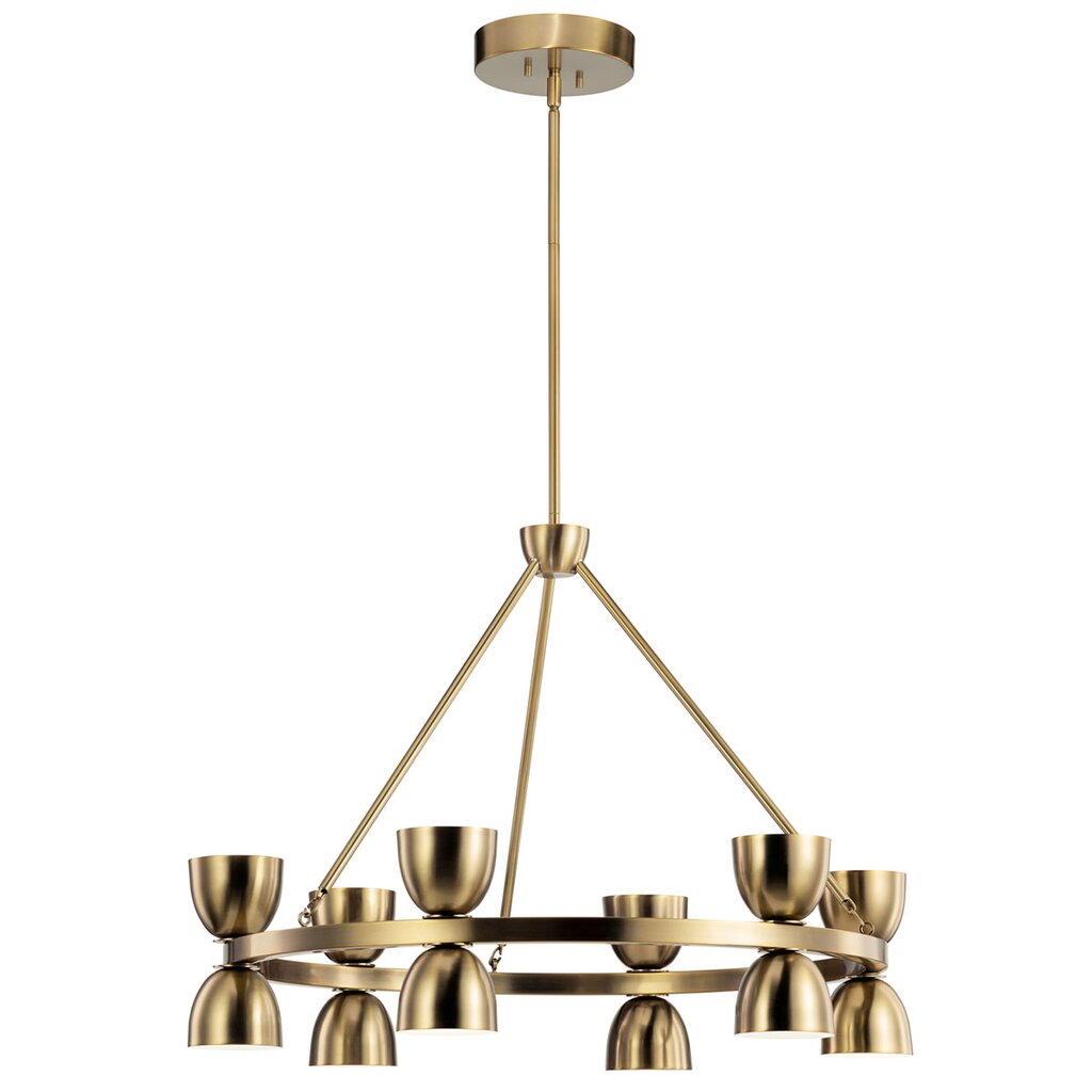 Kichler 52418BNBLED LED Fixture The Baland 31" 12 light chandelier