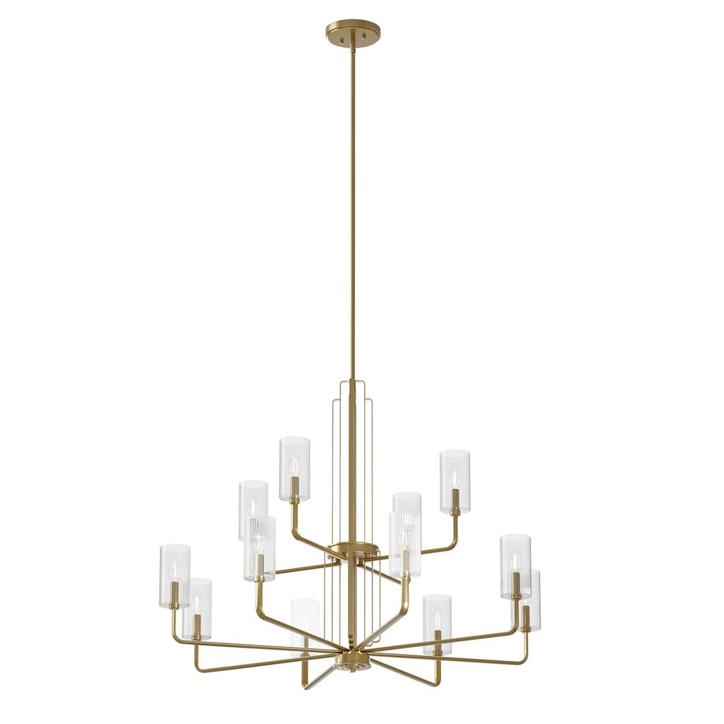 Kichler 52412BNB Fixture The Kimrose 12 light chandelier is a