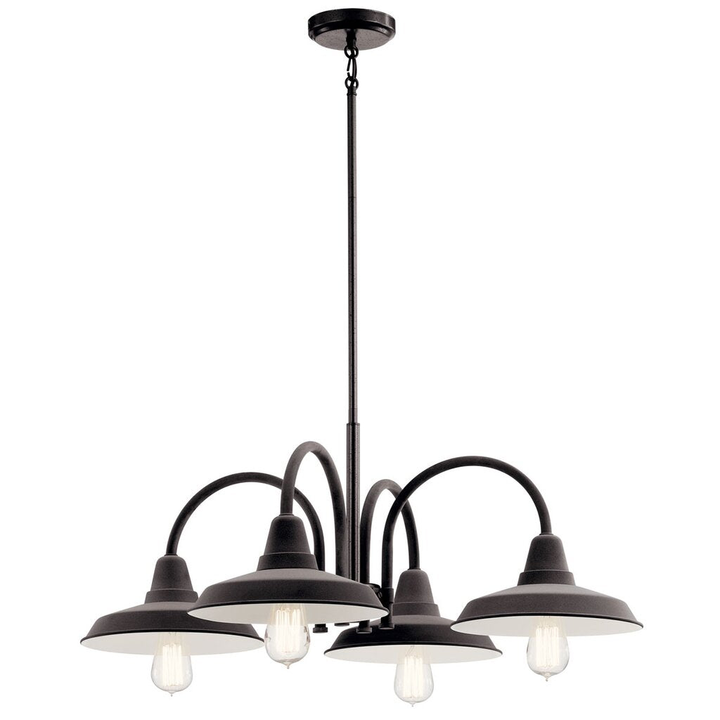 Kichler 52407WZC Fixture The Marrus 4 light chandelier immediately