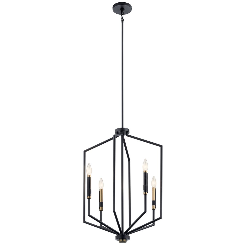 Kichler 52351BK Fixture The Armand(TM) 27 inch 4 Light Foyer Pendant