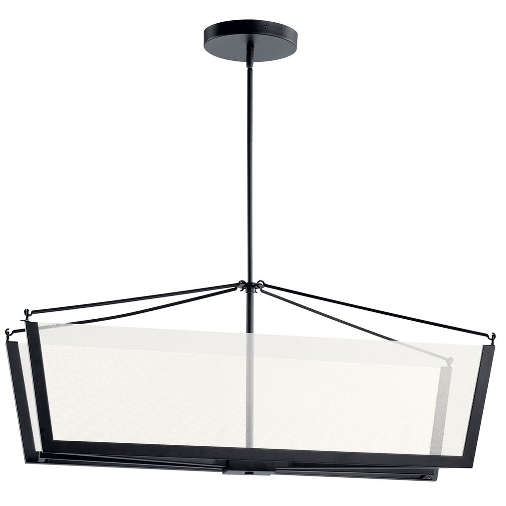 Kichler 52293BKLED LED Fixture The Calters 38 inch Linear Chandelier