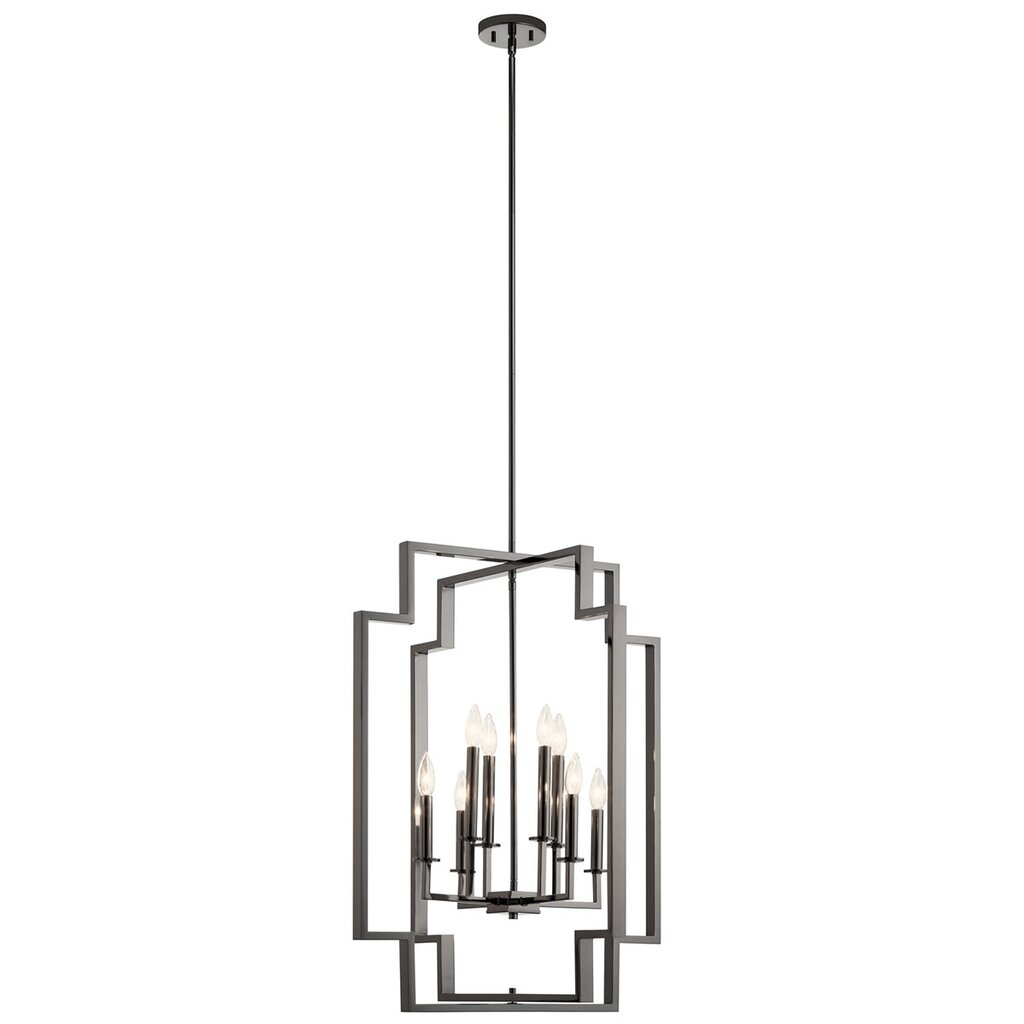 Kichler 43966MCH Fixture The Downtown Deco 32.25 inch 8 light foyer