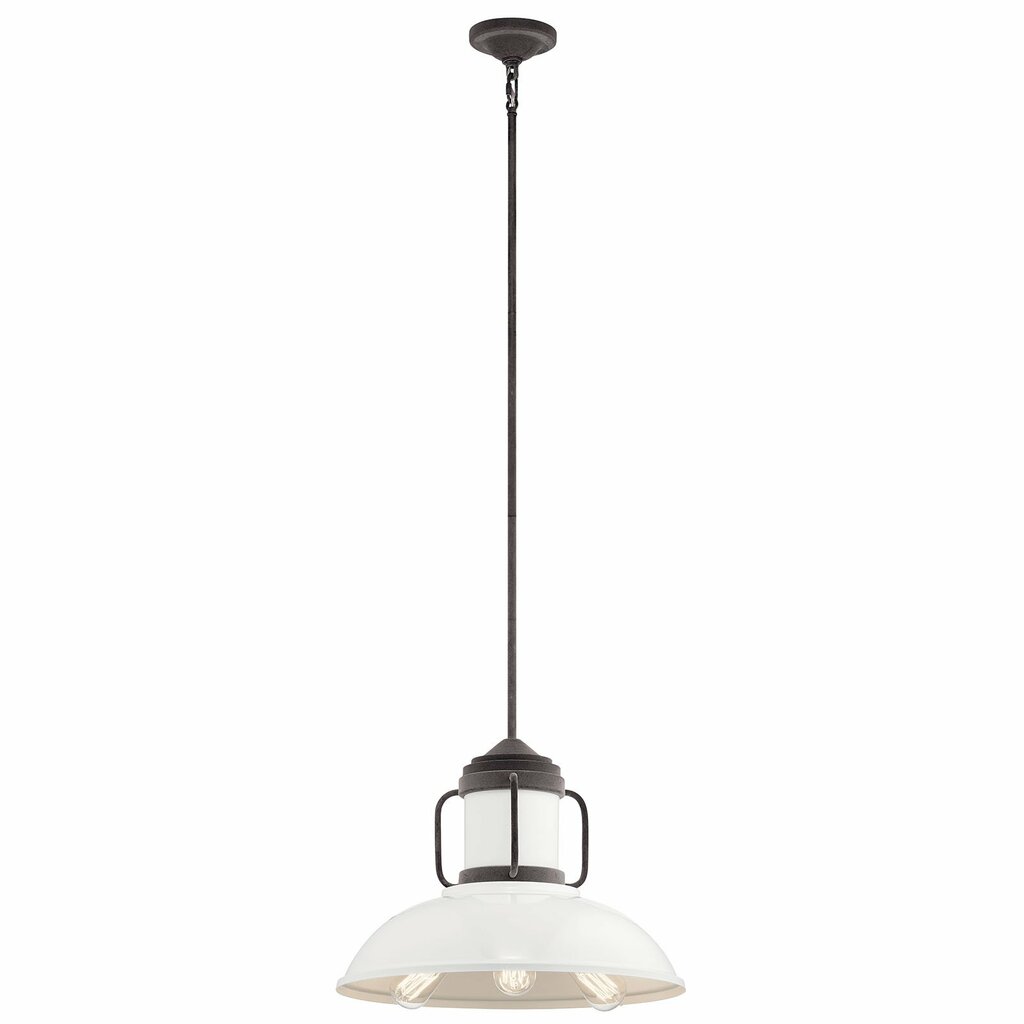 Kichler 44303WZC Fixture Vintage schoolhouse style is the inspiration