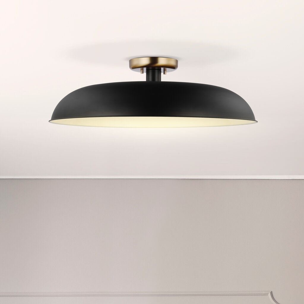 Satco 60-7497 Semi Flush Fixture Colony; 1 Light; Large Semi-Flush