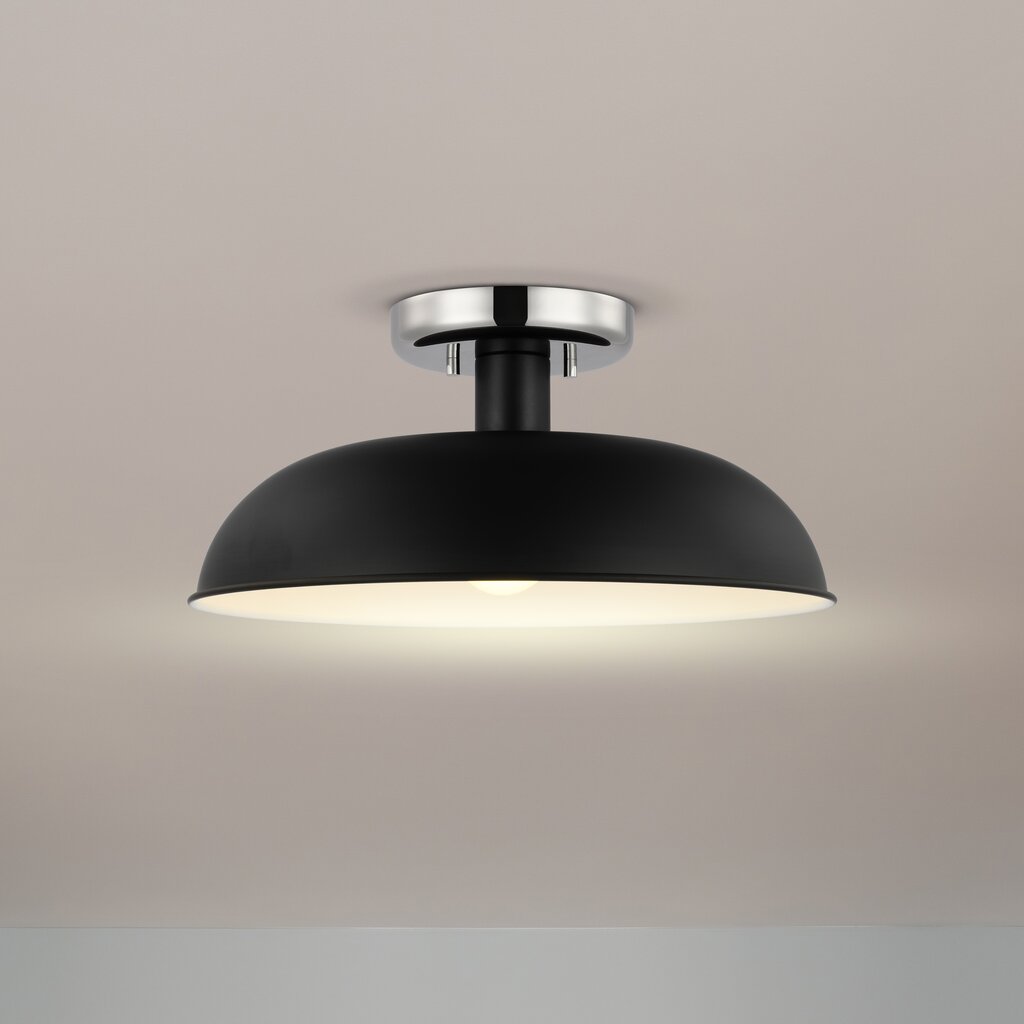 Satco 60-7492 Semi Flush Fixture Colony; 1 Light; Small Semi-Flush