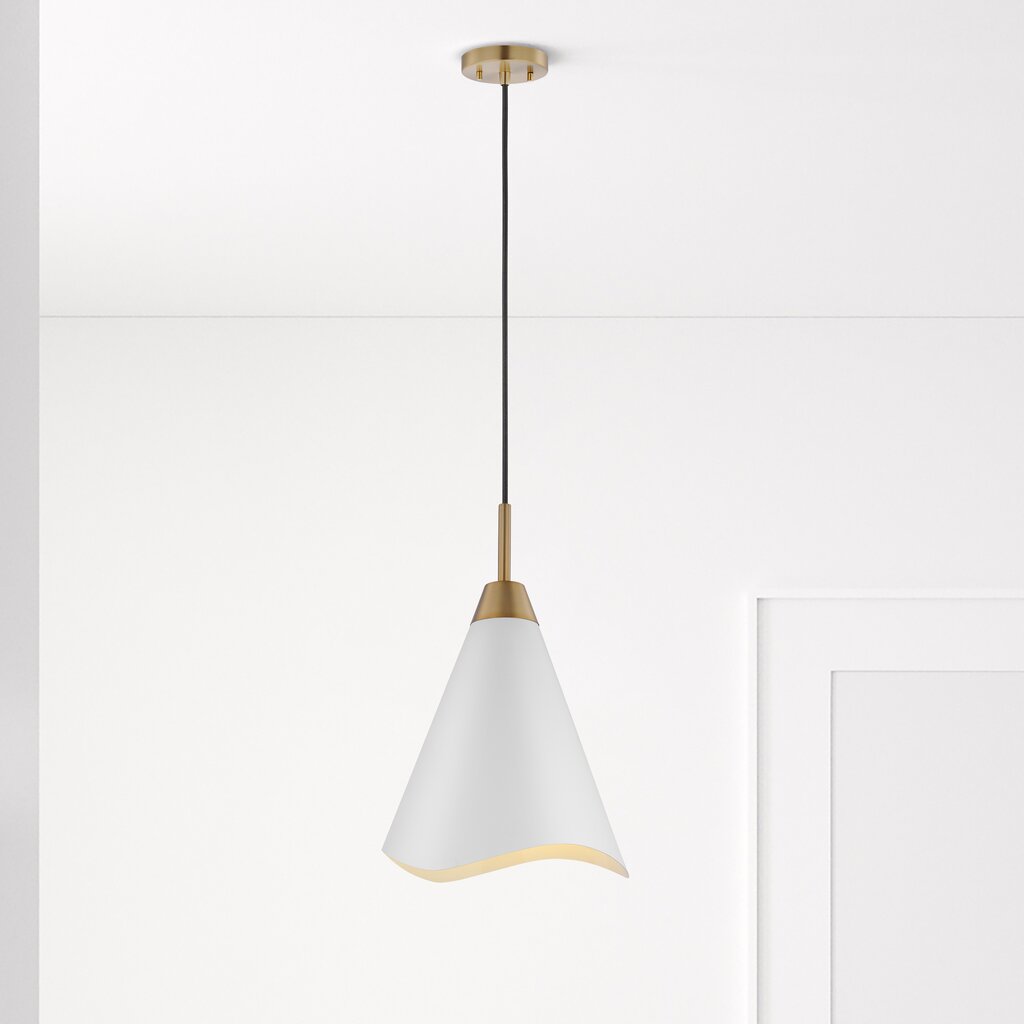 Satco 60-7474 Pendant Fixture Tango; 1 Light; Medium Matte White with