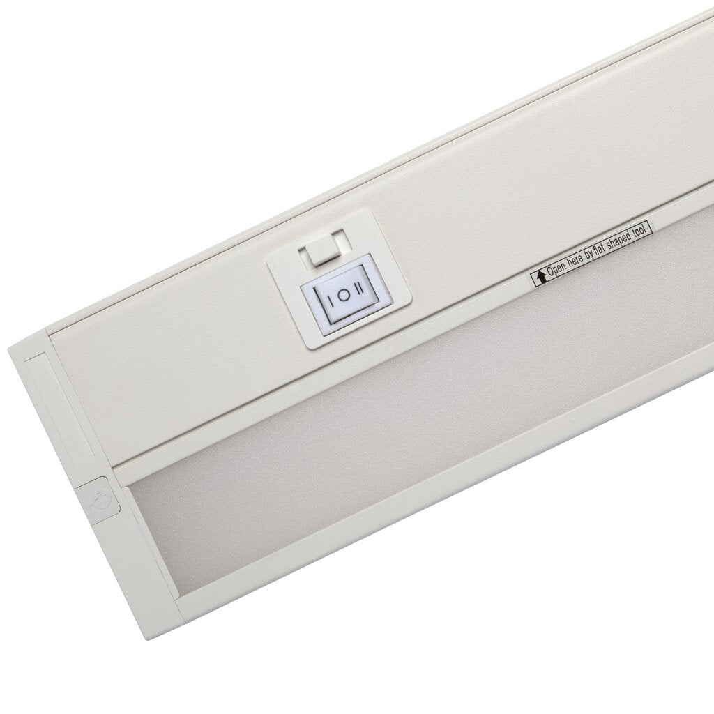 Satco 63-502 9W LED Under Cabinet Dimmable Fixture 14 Inch White