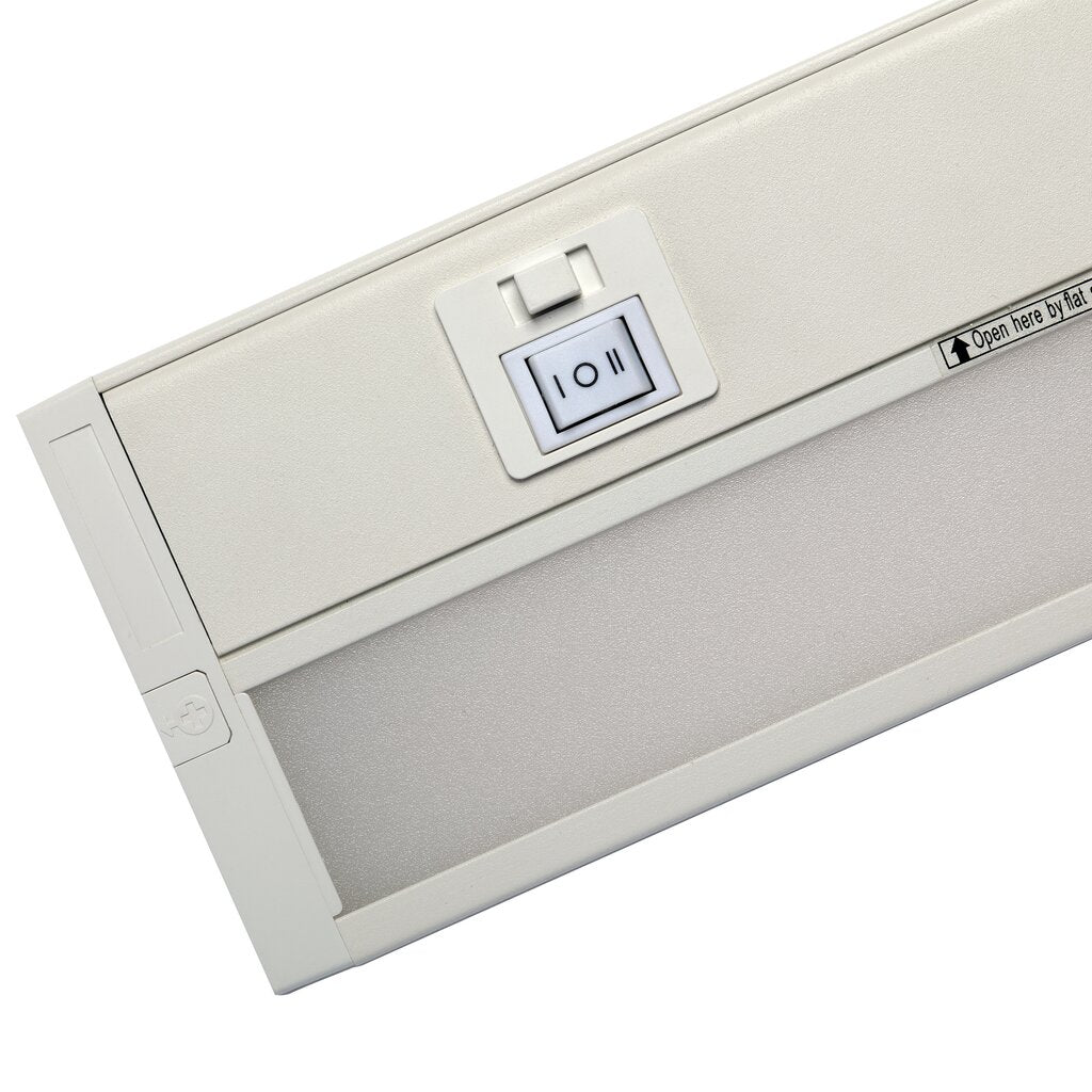 Satco 63-501 6.5W LED Under Cabinet Dimmable Fixture 11 Inch White