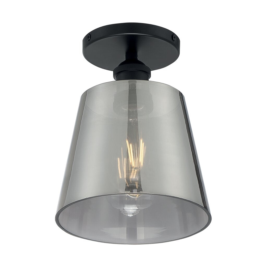 Satco 60-7333 Semi Flush Fixture Motif; 1 Light; 7 in.; Semi-Flush