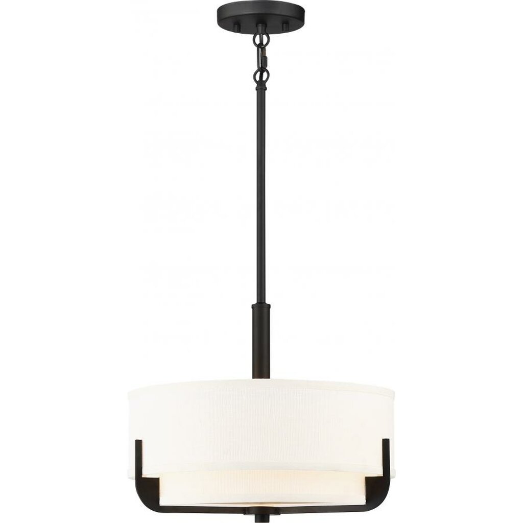 Satco 60-6543 Pendant Fixture Frankie; 3 Light; 14 in.; Aged Bronze