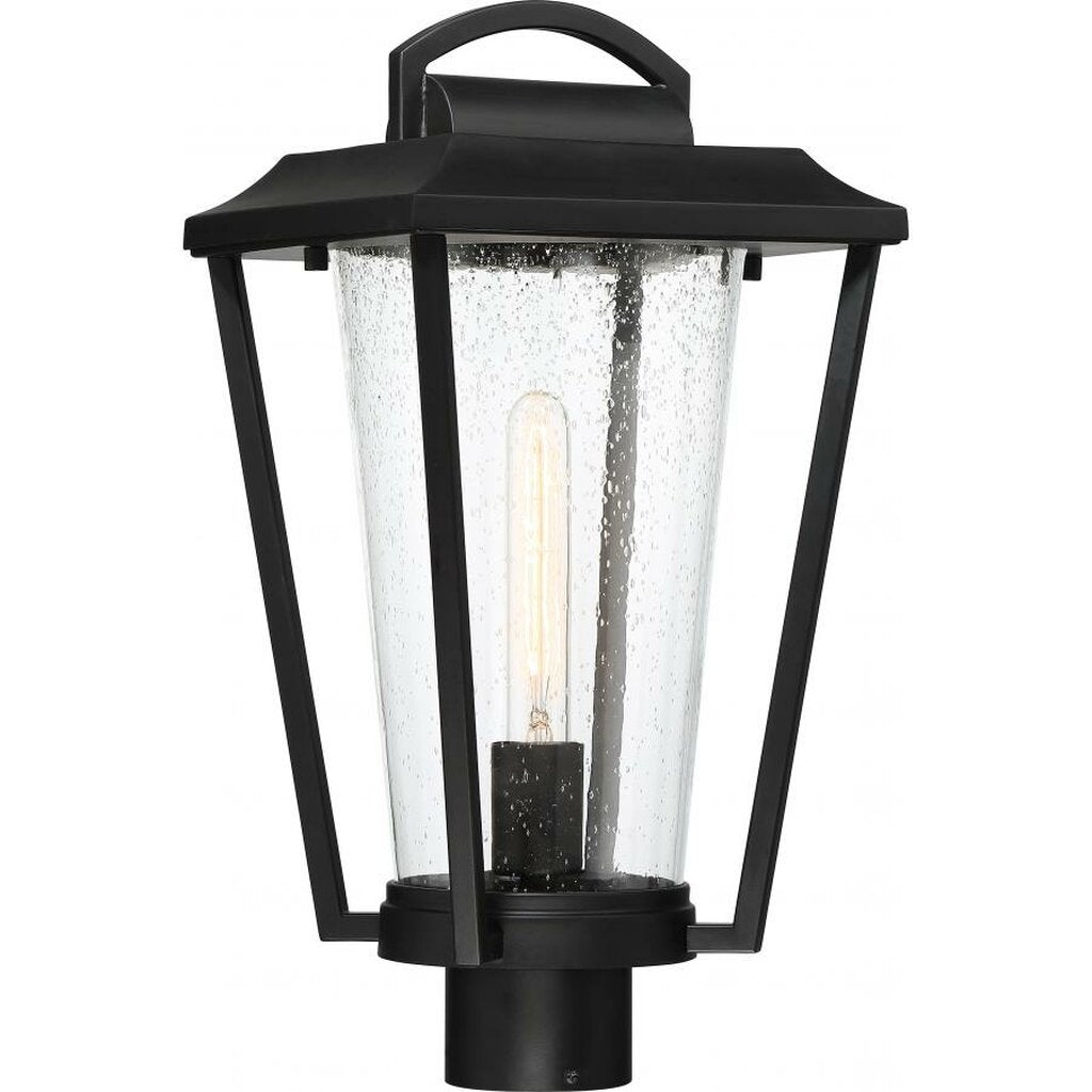 Satco 60-6513 Post Lantern Fixture Lakeview; 1 Light; Aged Bronze
