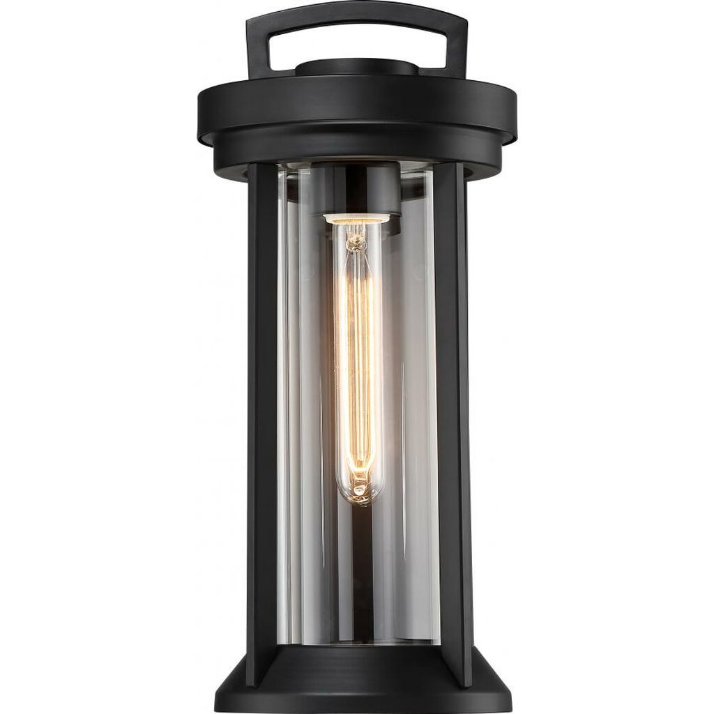 Satco 60-6502 Wall Lantern Fixture Huron; 1 Light; Small Lantern; Aged