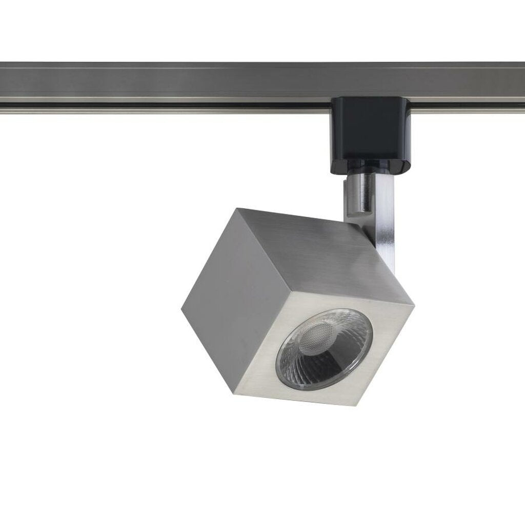 Satco TH467 12W LED Track Head Fixture 1 Light - Square Brushed Nickel
