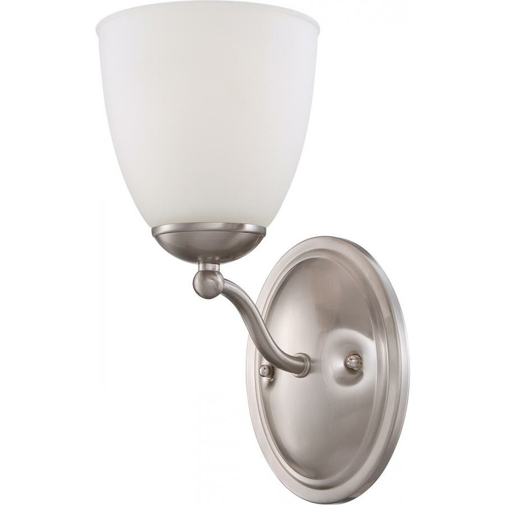 Satco 60-5031 Vanity Fixture Patton; 1 Light; with Frosted Glass