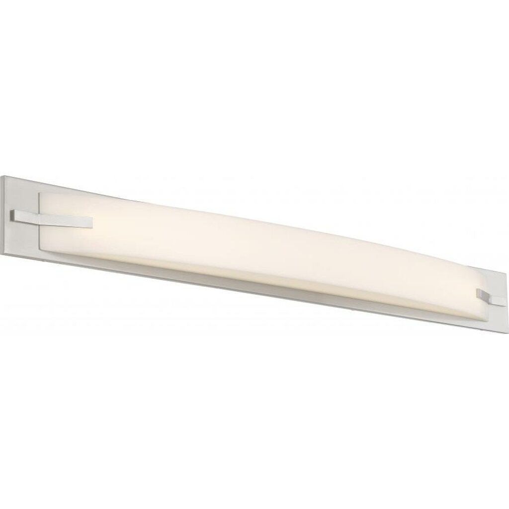 Satco 62-1083 39W LED Vanity Fixture Bow 43 in.; Brushed Nickel Finish