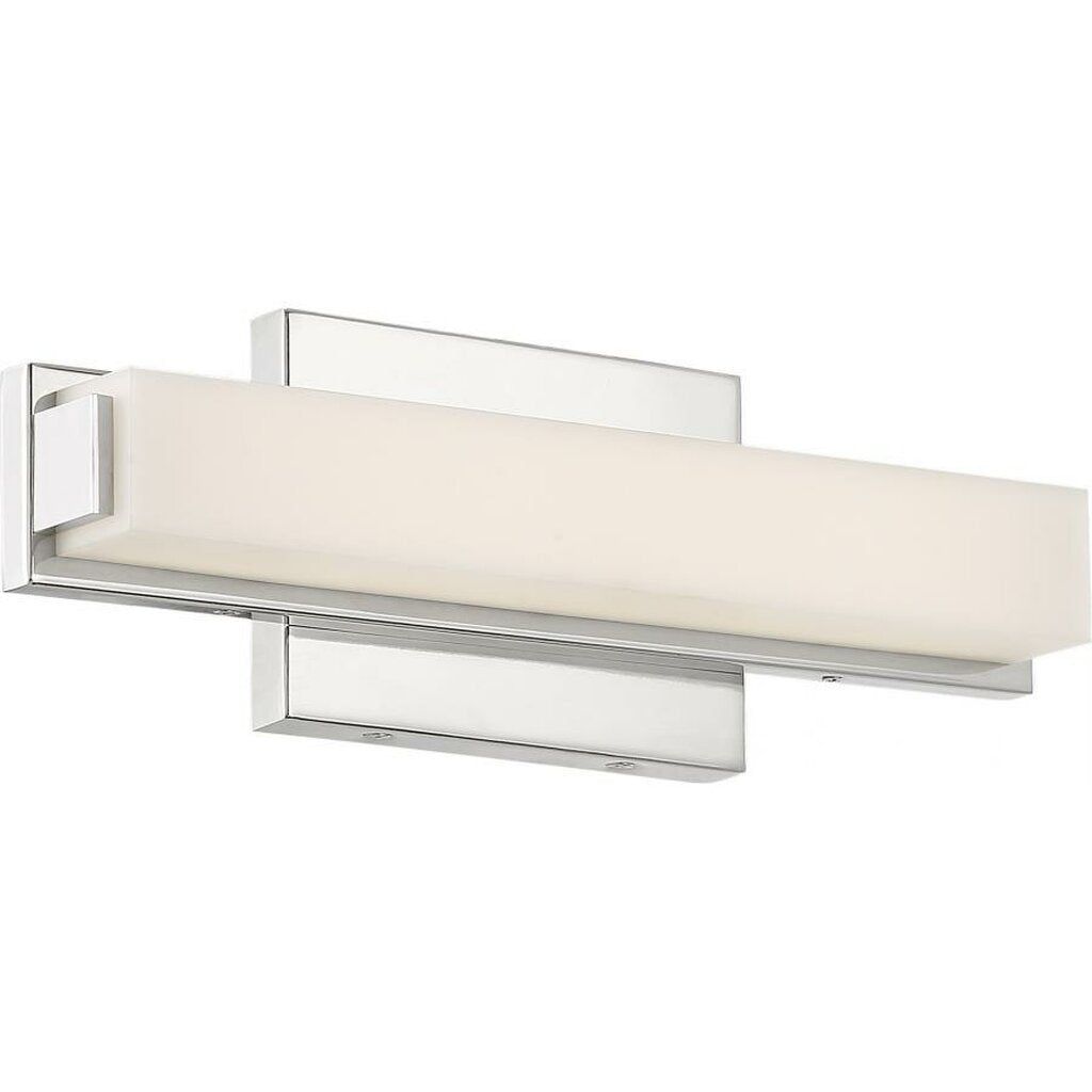 Satco 62-1101 13W LED Vanity Fixture Slick 13 in.; Polished Nickel