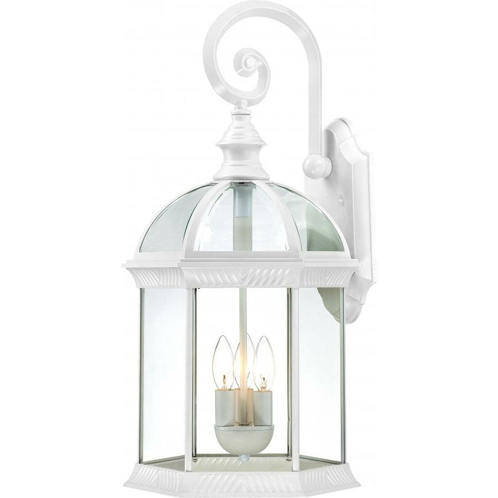 Satco 60-4967 Wall Lantern Fixture Boxwood; 3 Light; 26 in.; Outdoor