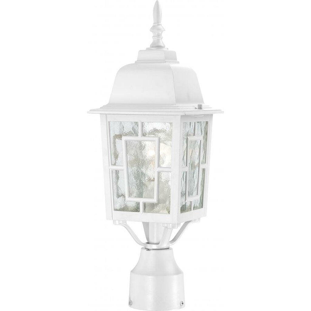 Satco 60-4927 Post Lantern Fixture Banyan; 1 Light; 17 in.; Outdoor