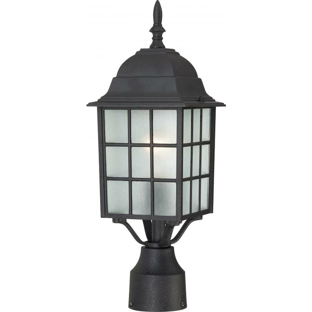 Satco 60-4909 Post Lantern Fixture Adams; 1 Light; 17 in.; Outdoor
