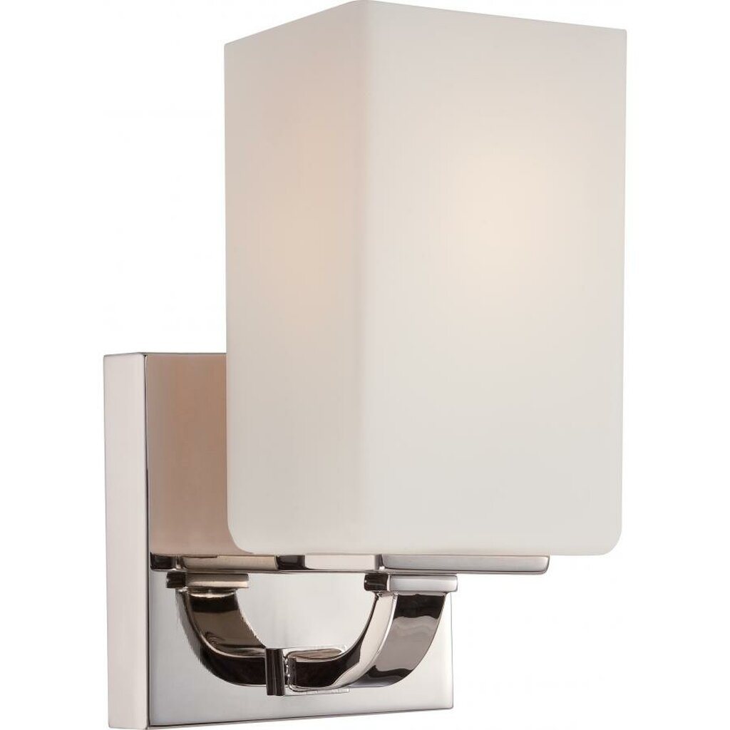 Satco 60-5181 Vanity Fixture Vista; 1 Light; with Etched Opal Glass