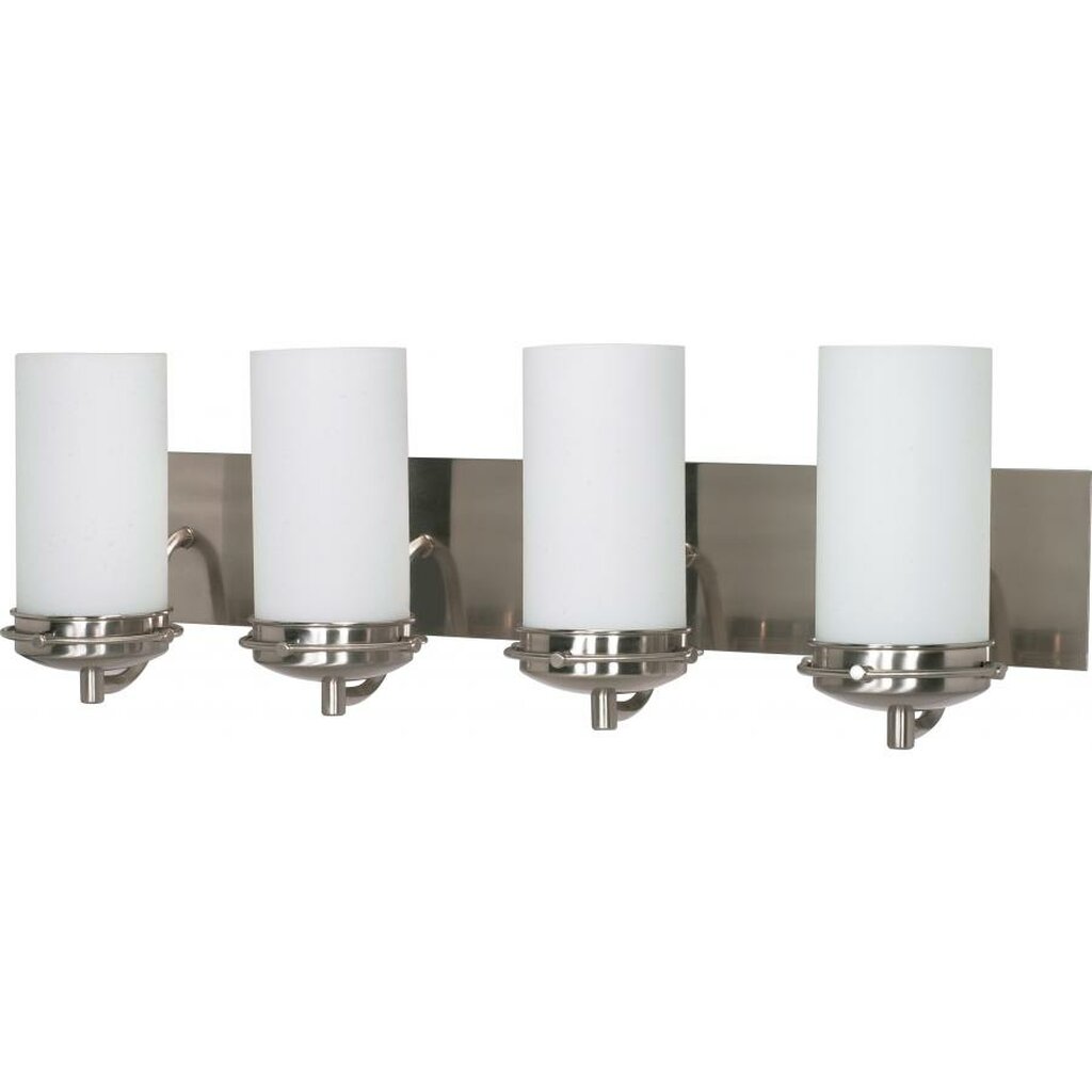 Satco 60-614 Vanity Fixture Polaris; 4 Light; 30 in.; with Satin