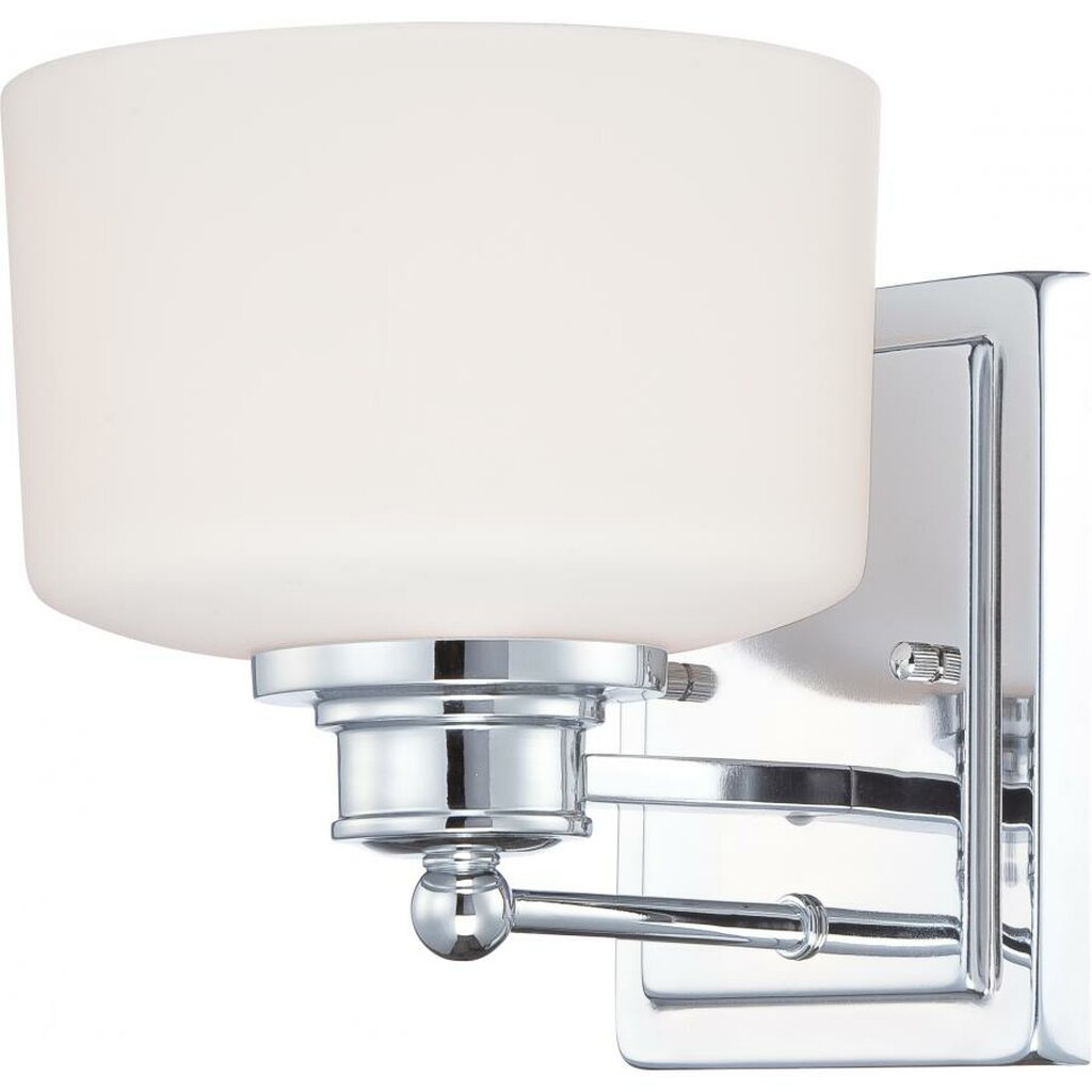 Satco 60-4581 Vanity Fixture Soho; 1 Light; with Satin White Glass
