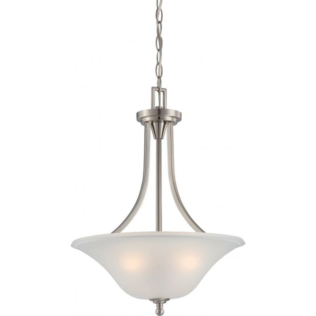 Satco 60-4147 Pendant Fixture Surrey; 3 Light; with Frosted Glass