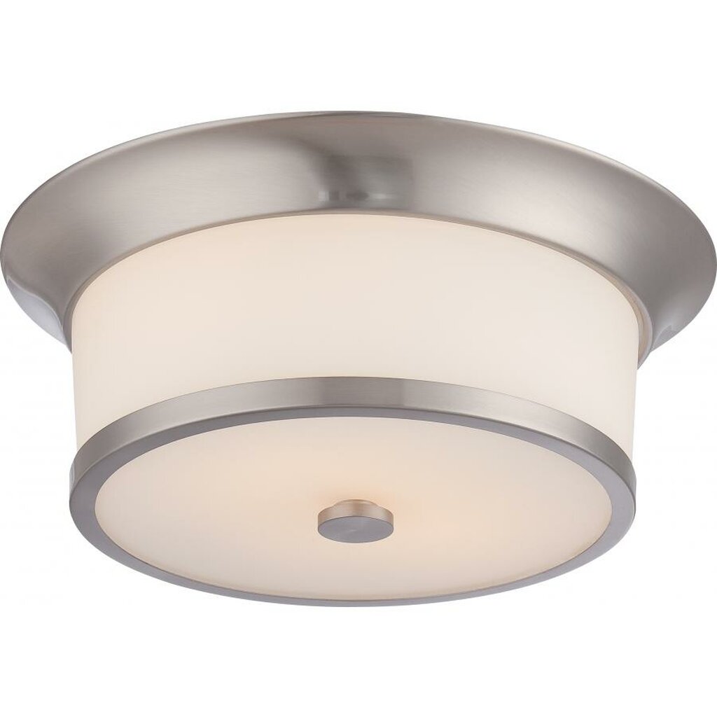 Satco 60-5460 Flush Mount Fixture Mobili; 2 Light; Flush with Satin