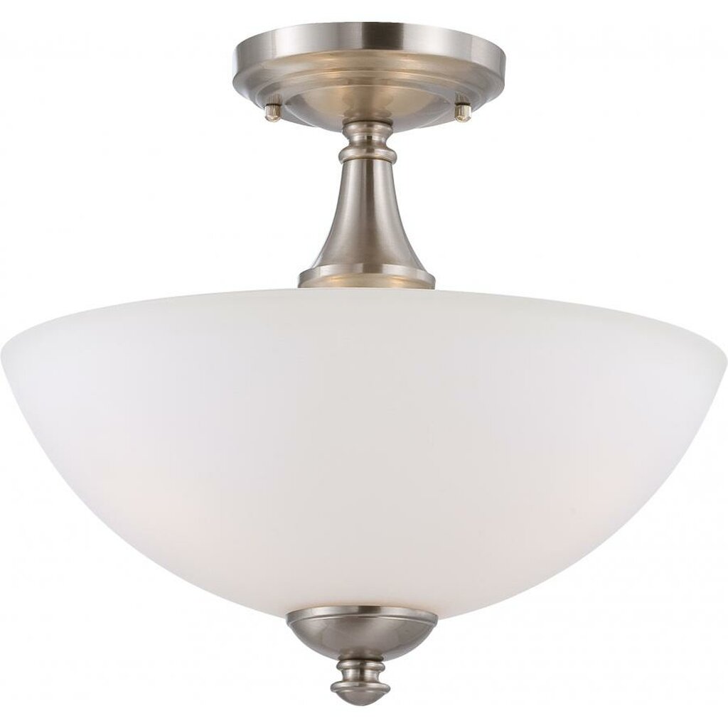 Satco 60-5044 Semi Flush Fixture Patton; 3 Light; Semi-Flush with