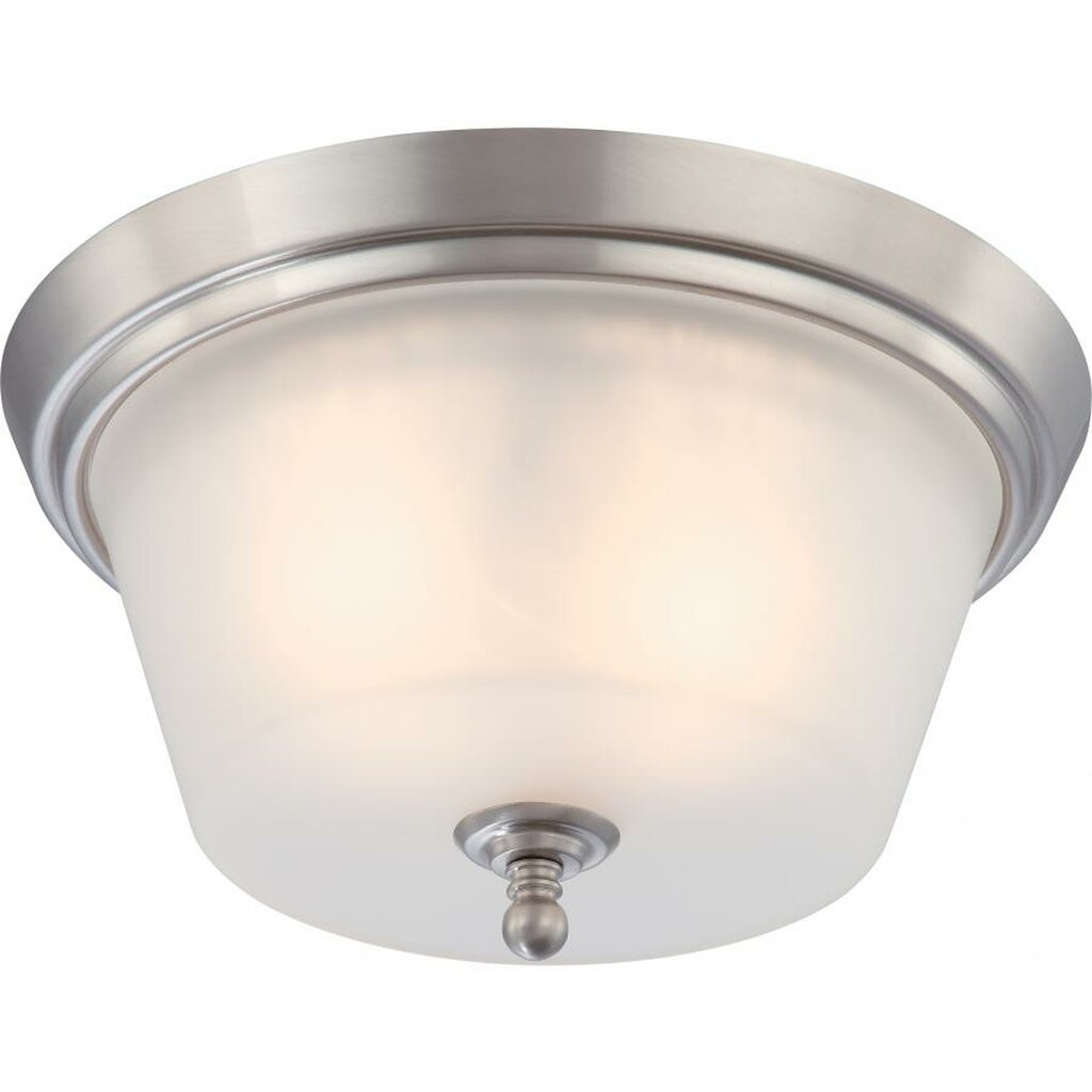 Satco 60-4152 Flush Mount Fixture Surrey; 2 Light; Flush Dome with
