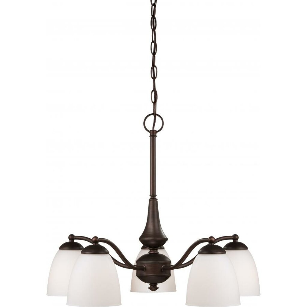 Satco 60-5143 Chandelier Fixture Patton; 5 Light; (Arms Down) with