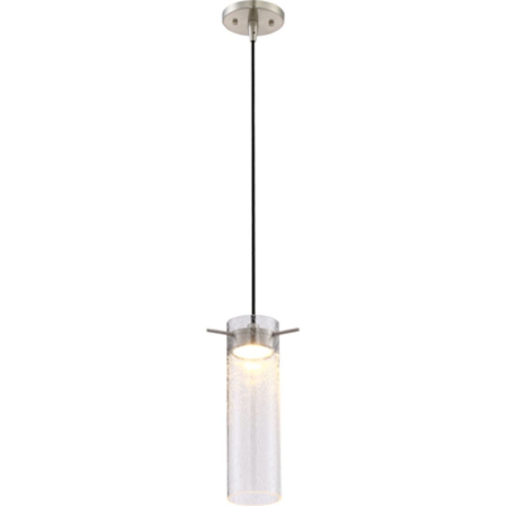 Satco 62-951 12W LED Mini Pendant Fixture Pulse; with Clear Seeded