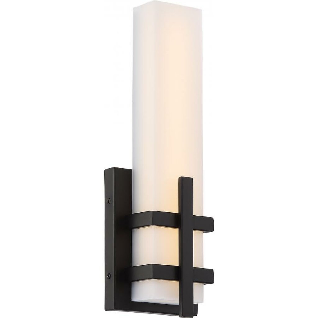Satco 62-873 13W LED Sconce Fixture Grill; Single Wall Aged Bronze