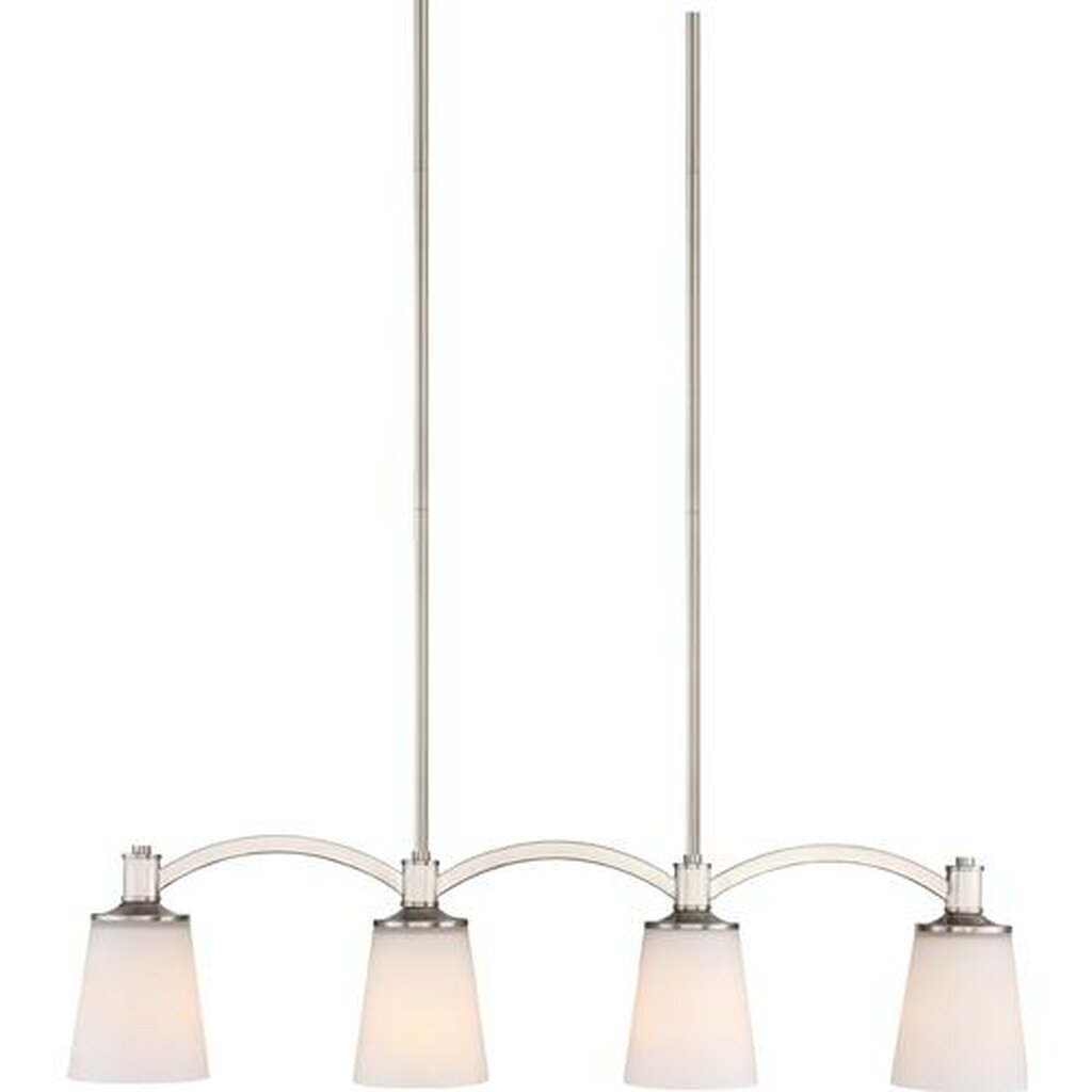 Satco 60-5875 Island Pendant Fixture Laguna 4 Light; Brushed Nickel