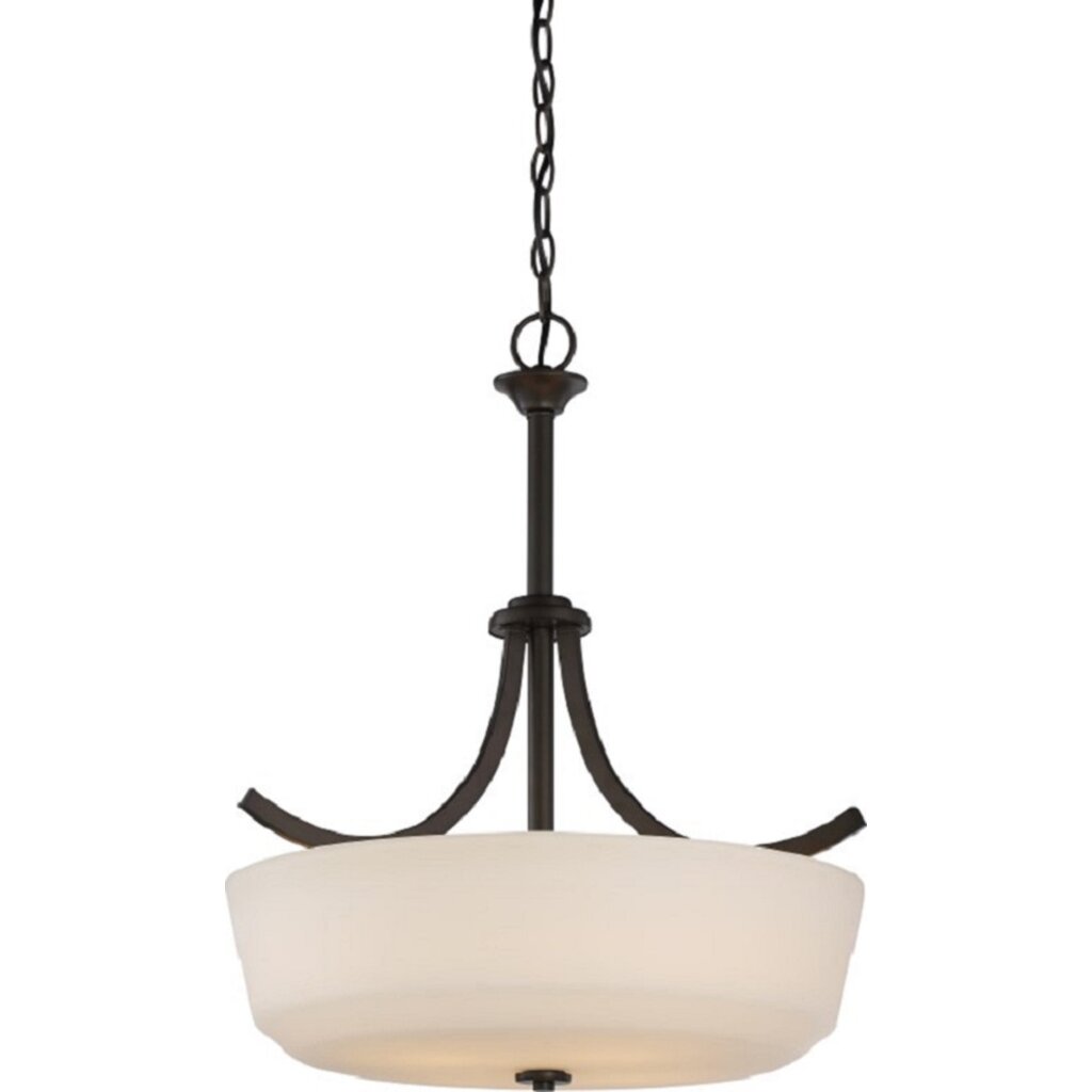 Satco 60-5927 Pendant Fixture Laguna; 4 Light; with White Glass