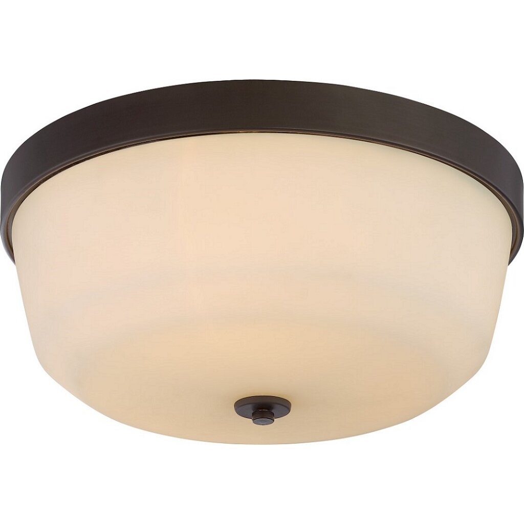Satco 60-5924 Flush Mount Fixture Laguna; 3 Light; Flush with White