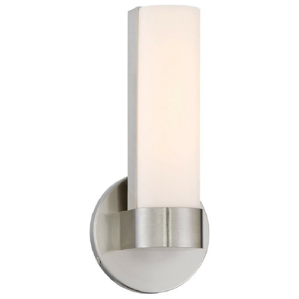 Satco 62-731 10W LED Vanity Fixture Bond; Single 9-1/2 in.; with White