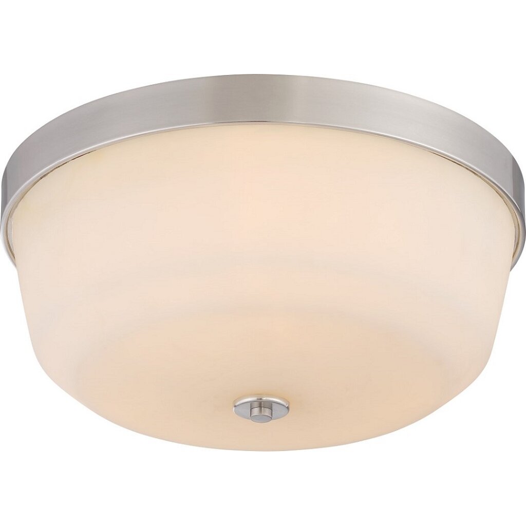 Satco 60-5824 Flush Mount Fixture Laguna; 3 Light; Flush with White