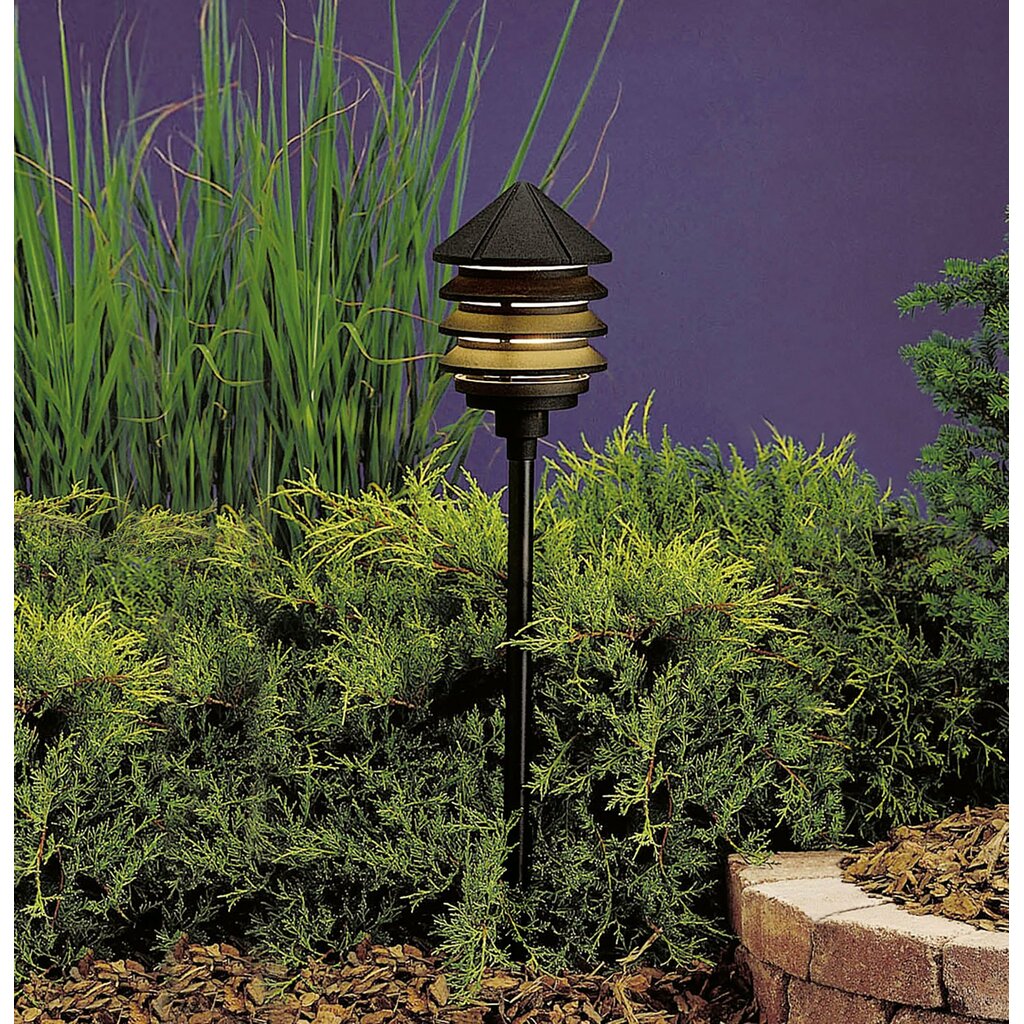 Kichler 15205BKT Fixture This 120V path light with louvers directs