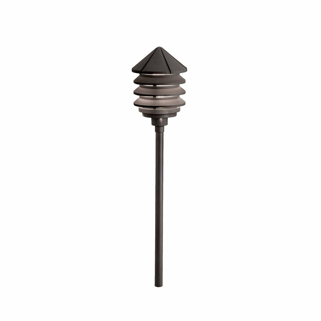 Kichler 15205AZT Fixture This 120V path light with louvers directs