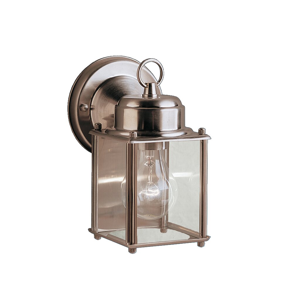 Kichler 9611SS Fixture The one light New Street Wall Lantern features